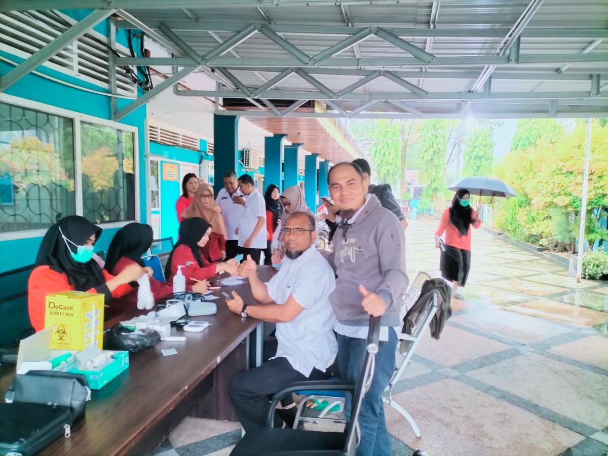 Diskominfotik Bengkalis Gelar Cek Kesehatan Gratis untuk Pegawai